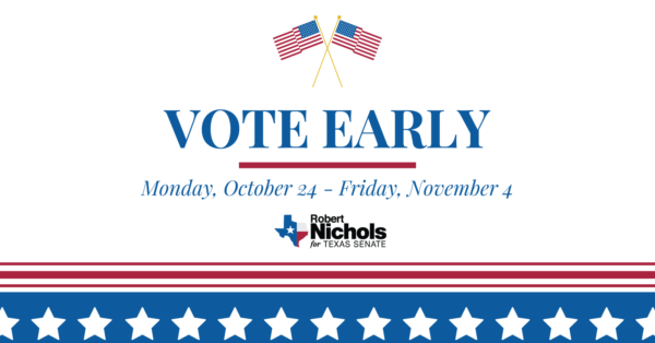 2022 General Election Early Voting Locations - Robert Nichols for Senate